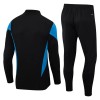 Allemagne Quarter Zip Ensemble Sweat d'Entraînement 2023-24 Noire Pour Homme